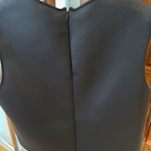 Clover Canyon Womens Back Zip Laser Cut Crew Neck Top - Picture 2 of 4